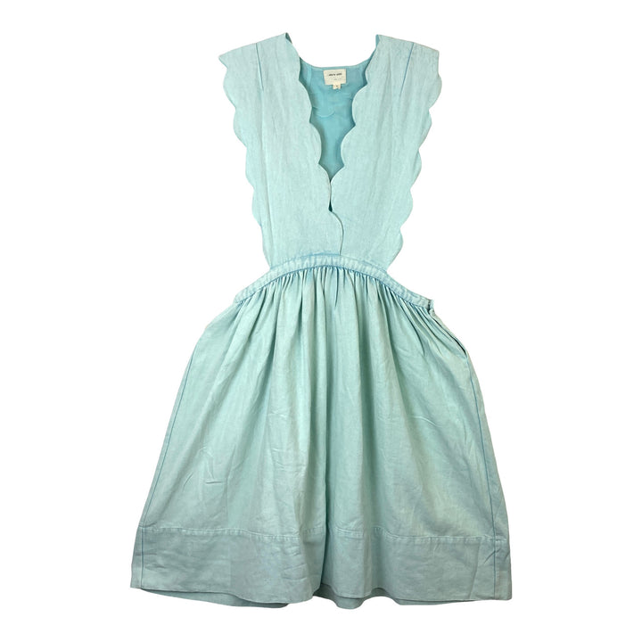 Share With Mint Scalloped Edge Pinafore-Thumbnail