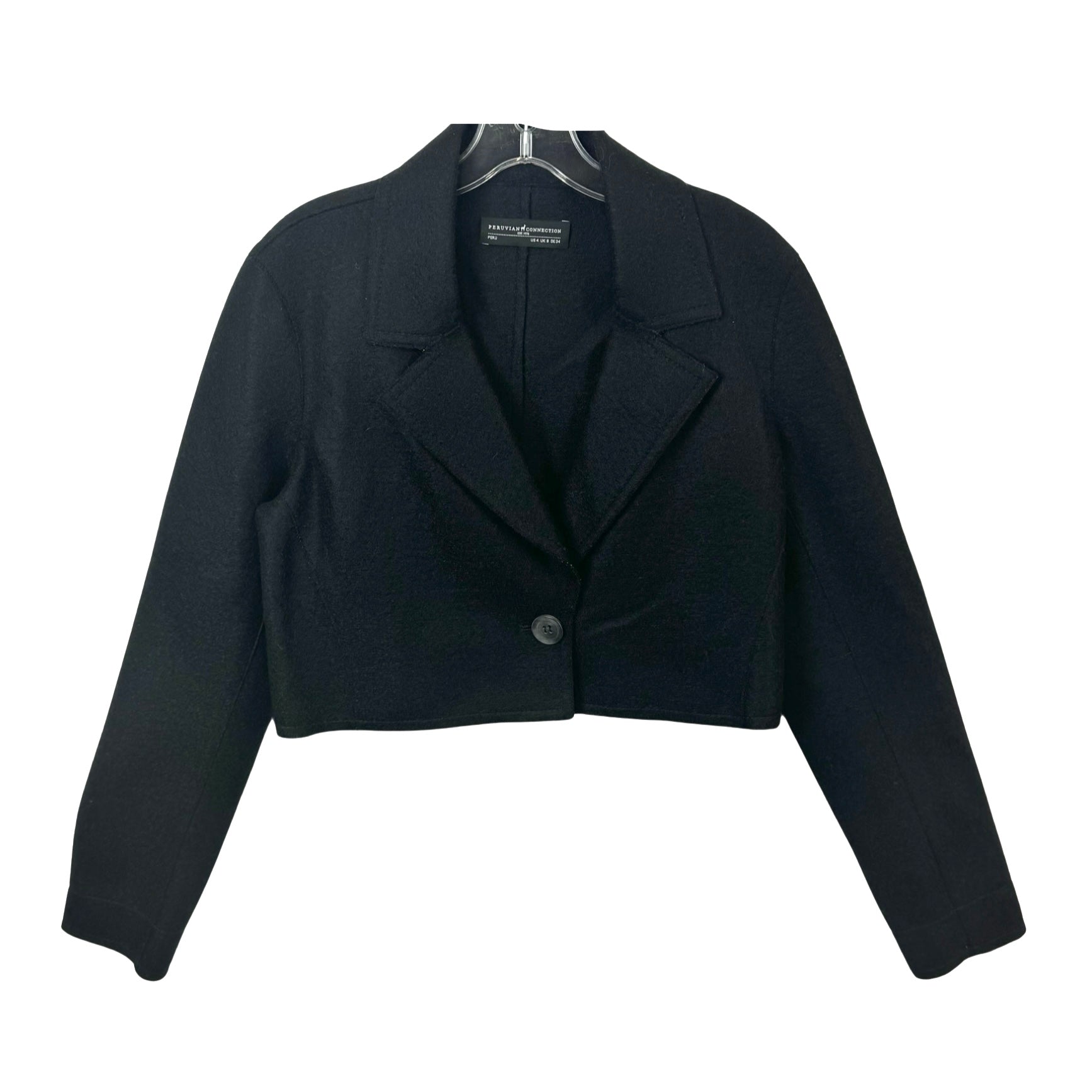 Peruvian Connection Cropped Wool Blazer