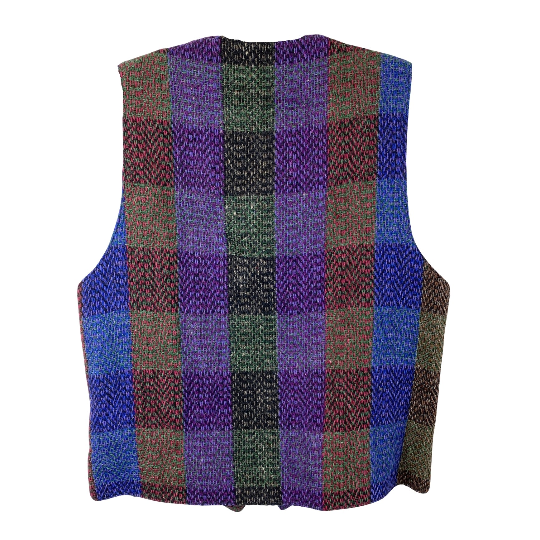 Vintage Made by Millars Multicolor Plaid Wool Vest