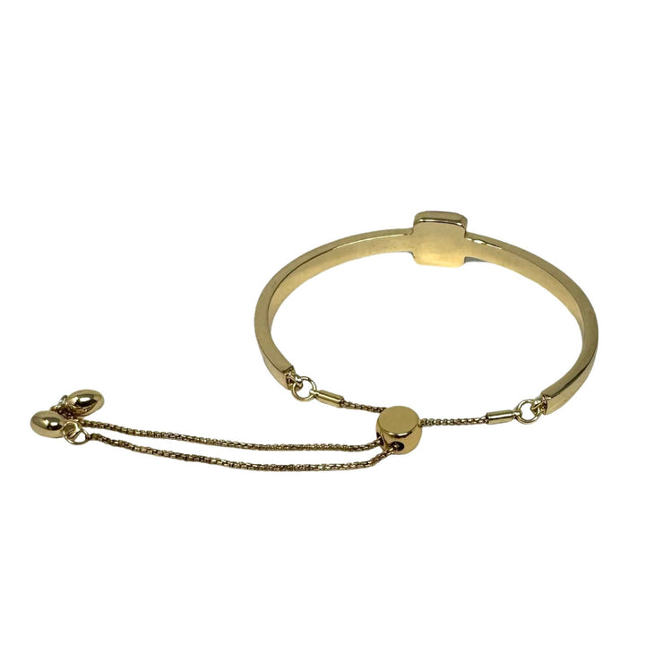 Gemstone Cuff Bracelet-Gold Back