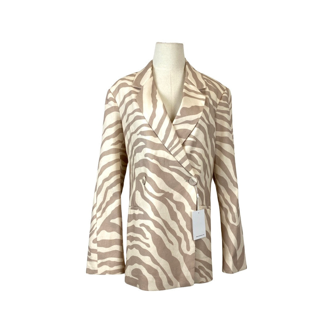 Anine Bing Sand Zebra Kaia Blazer-Thumbnail