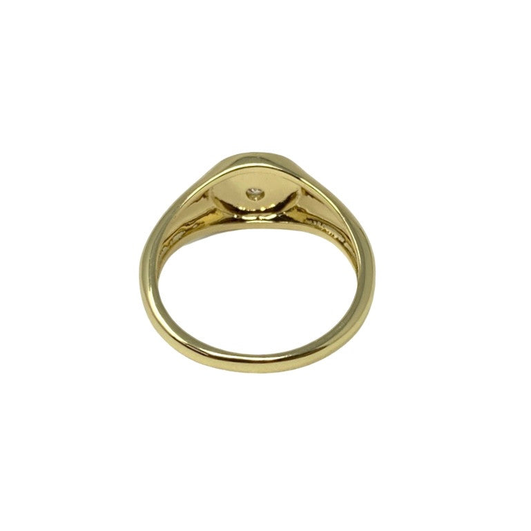 Shashi Starburst Signet Ring-Back