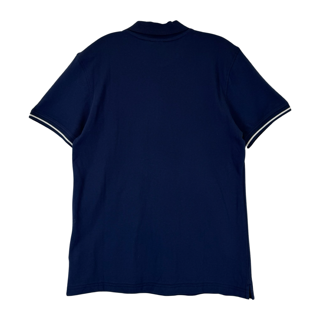 True Religion Branded Collar Short Sleeve Polo-Blue Back