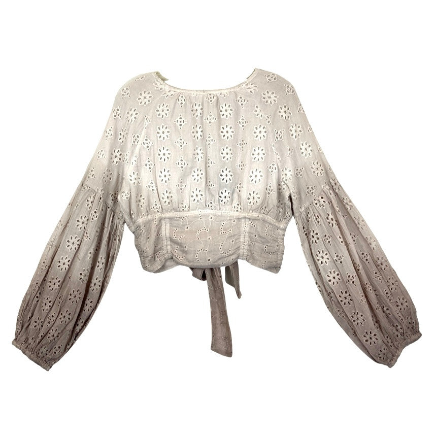 Area Stars Eyelet Ombre Top-Thumbnail