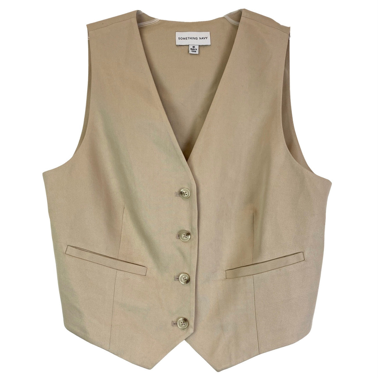 Something Navy Tailored Vest-Front