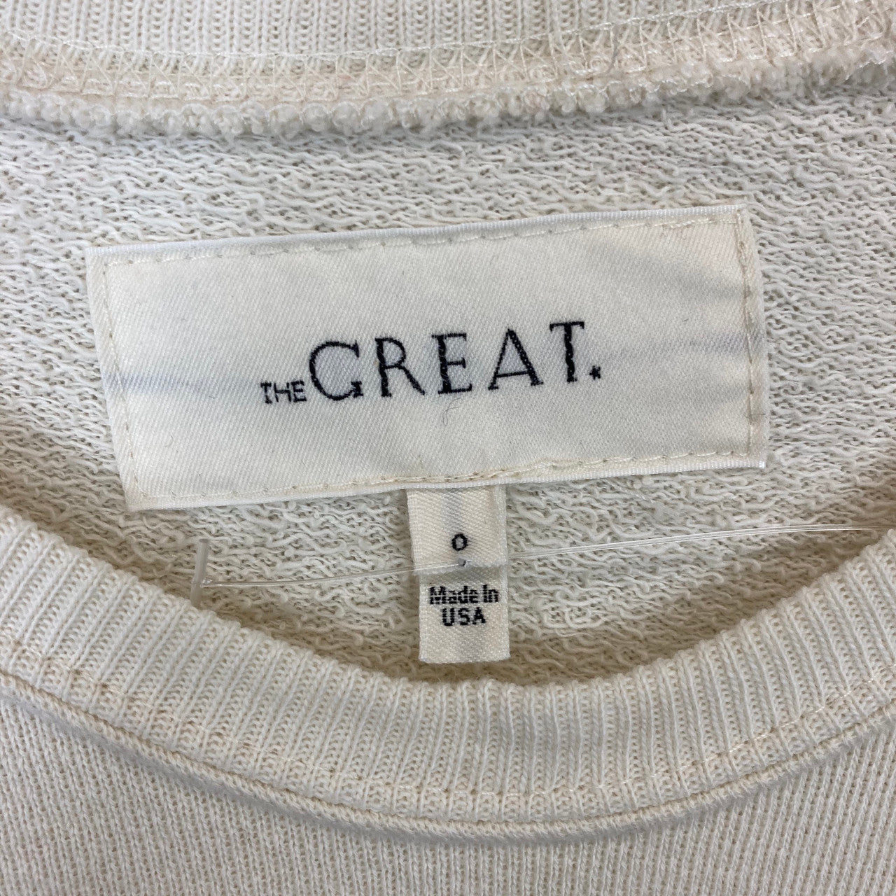 The Great Shrunken Ruffle Sweatshirt- Label