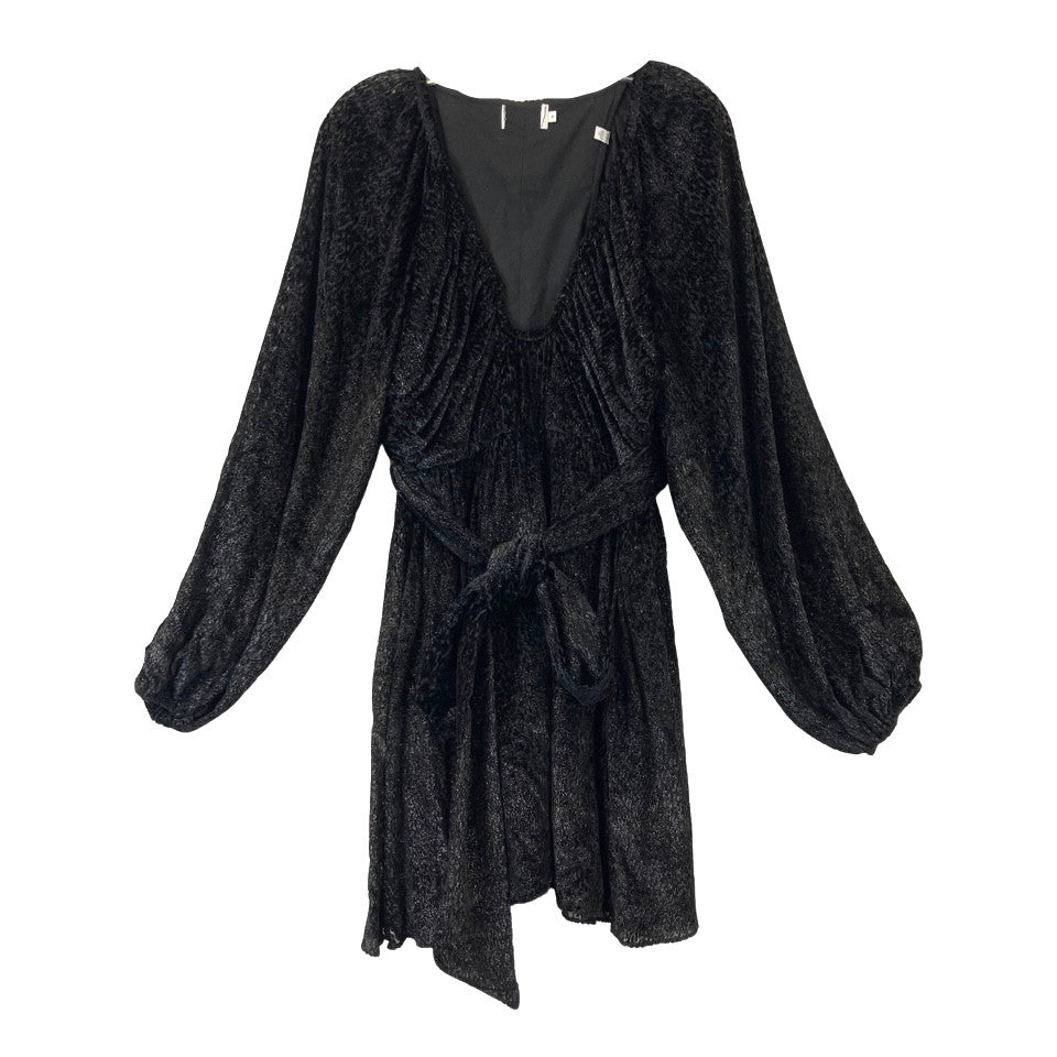 Tanya Taylor Burnout Velvet Mini Dress-Thumbnail