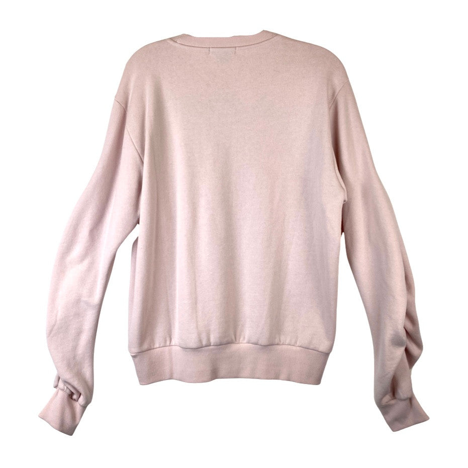 True Religion Crewneck Logo Sweater- Pink back