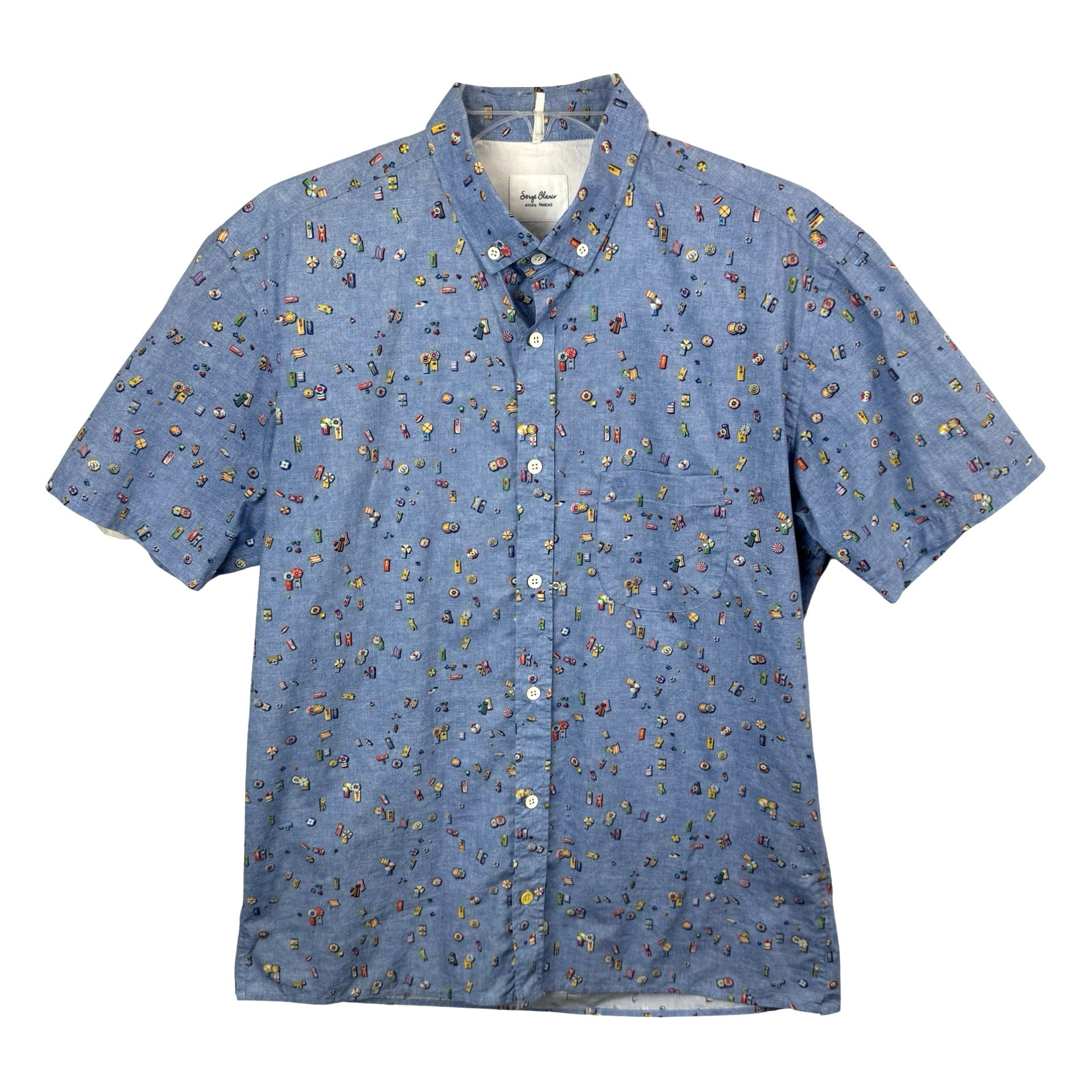 Serge Blanco Playa Print Short Sleeve Shirt