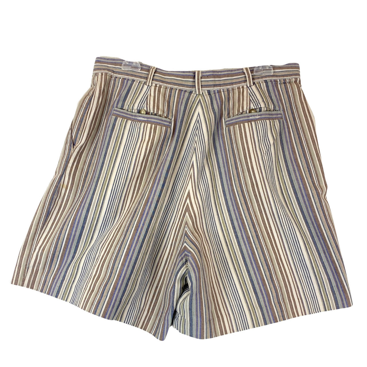 Rafaella Striped Shorts-Back