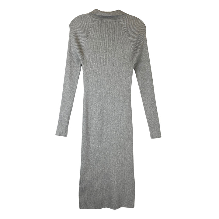 Reiss Ribbed Long Sleeve Dress-Back