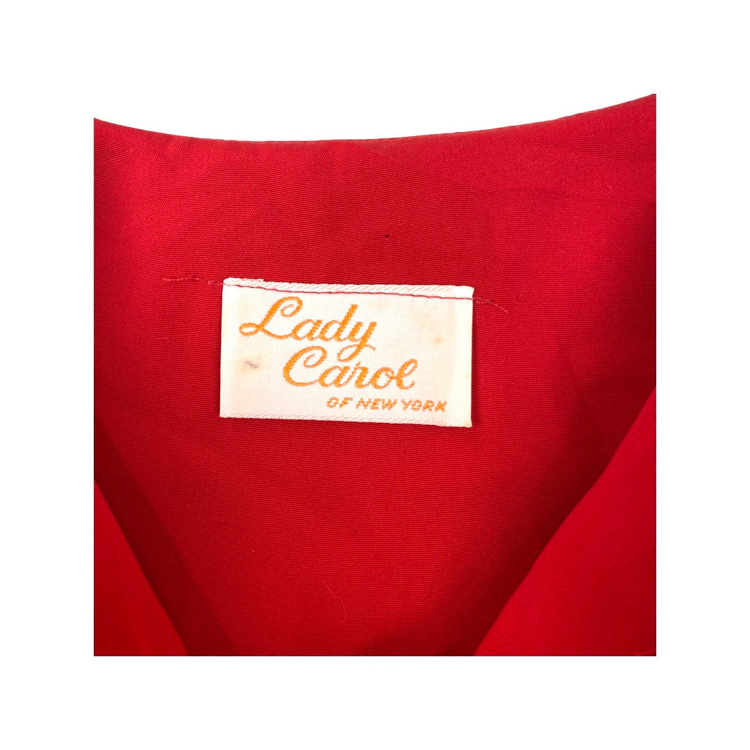 Vintage Lady Carol of New York Pleated Dress-Label