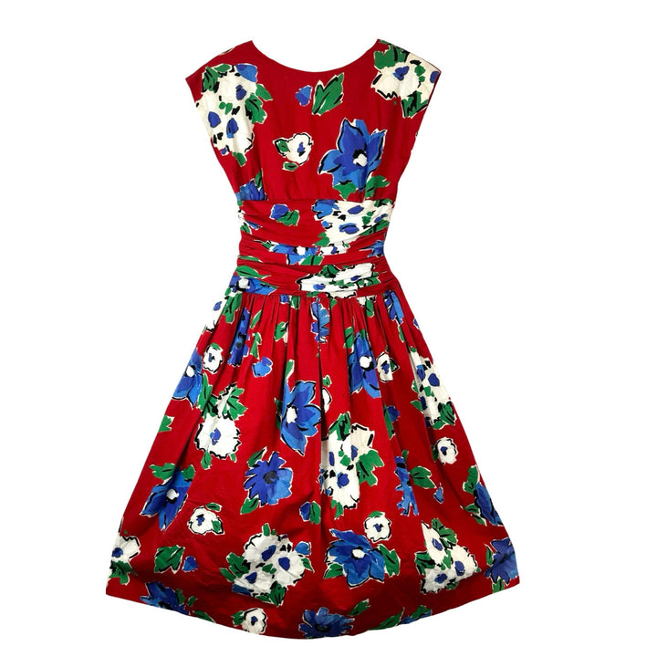 Vintage Patty O'Neil Floral Print A Line Dress