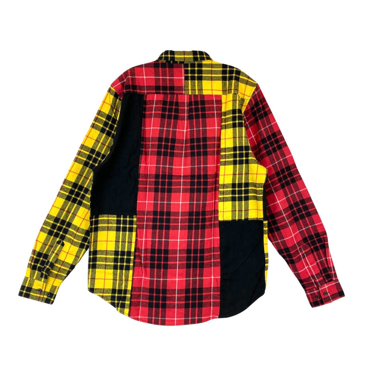 Wesc Oden Colorblock Plaid Shirt-Back