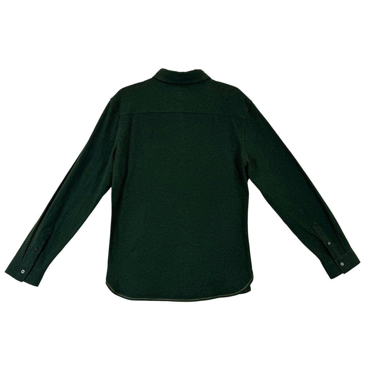 Surfside Supply Long Sleeve Brushed Cotton Blend Button Down-Green Back