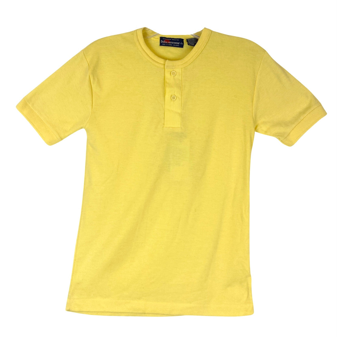 Vintage Delta Menswear Quarter Button T Shirt-Thumbnail