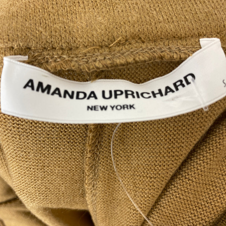 Amanda Uprichard Camel Knit Shorts-Label