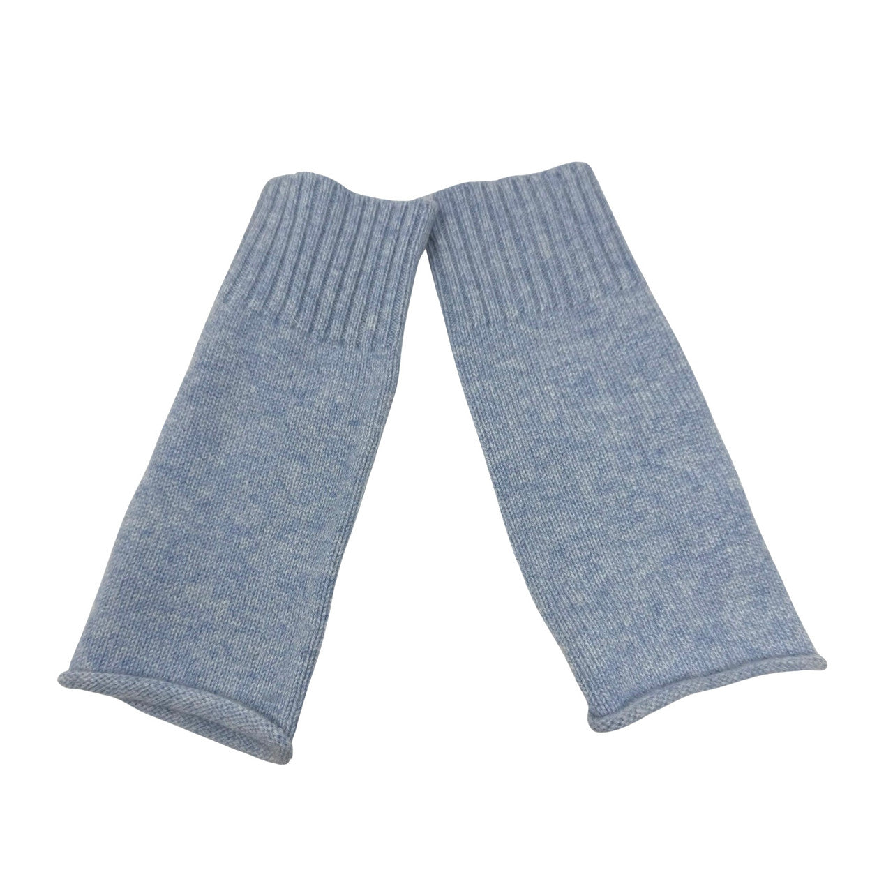 The Cashmere Project Basic Fingerless Glove-Blue back