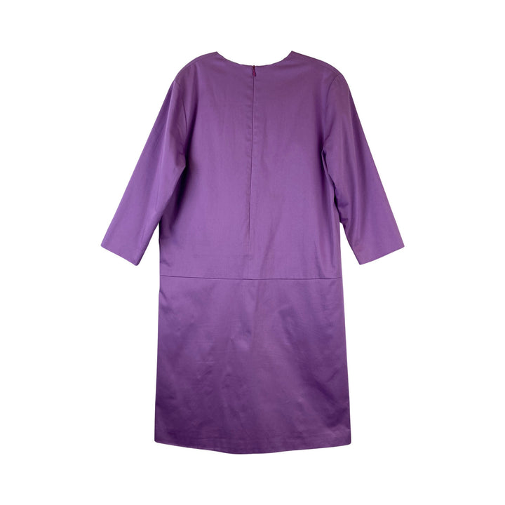 CJ Laing Purple Half Sleeve Dress-Back