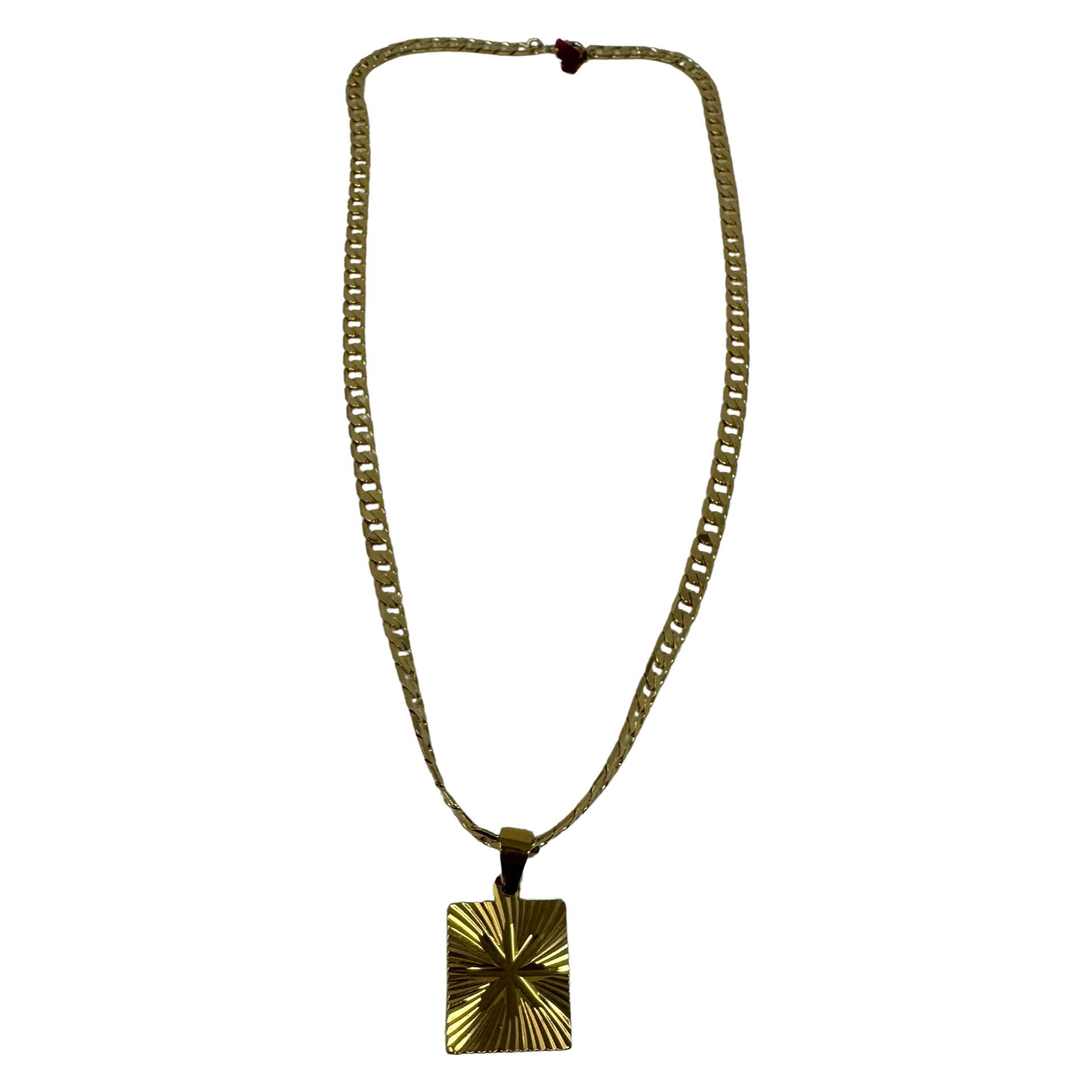 Shashi Baroness Flower Tag Chain Necklace