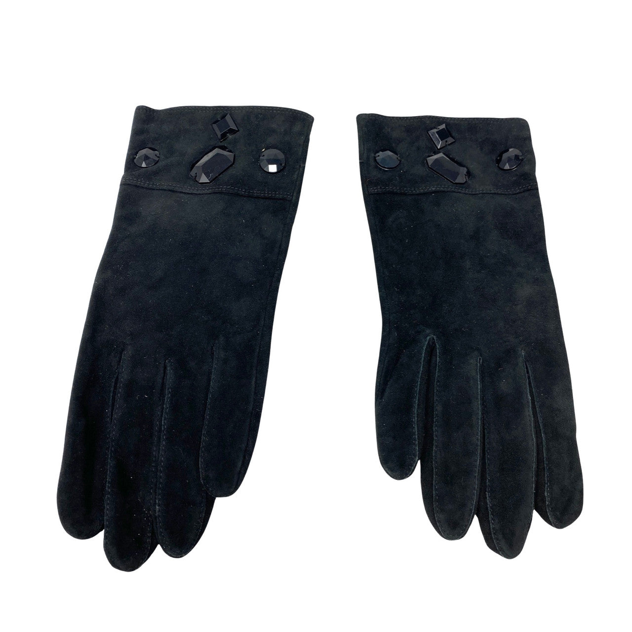Furla Gem Bead Silk Lined Gloves-Front