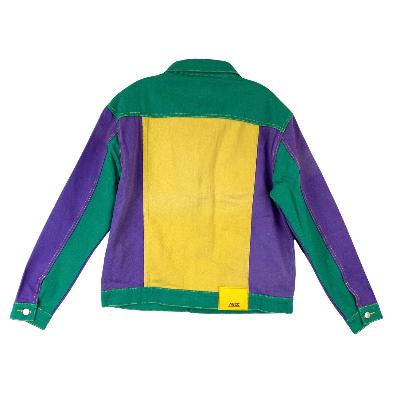 Wesc Colorblock Trucker Jacket-Back