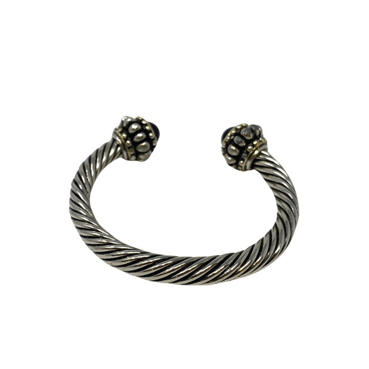 Twisted Cable Cuff Bracelet-Back