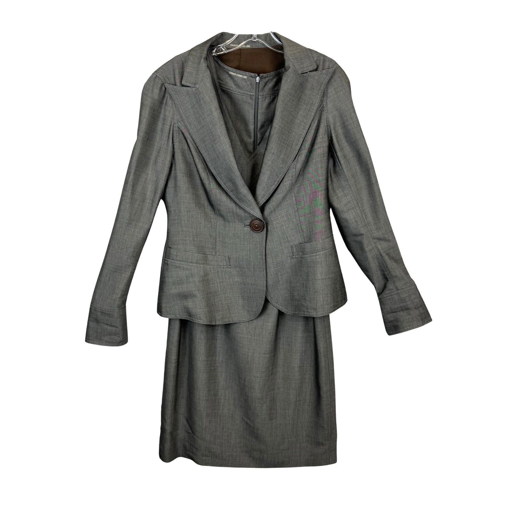 Charles Chang Lima Blazer and Dress Set