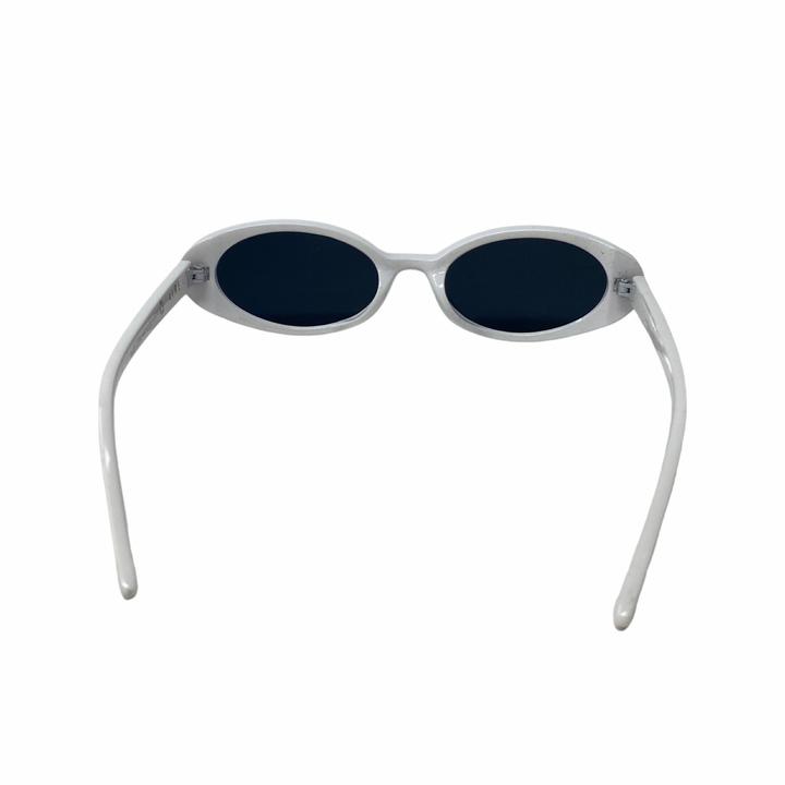 Aire Fornax White Oval Sunglasses-Back