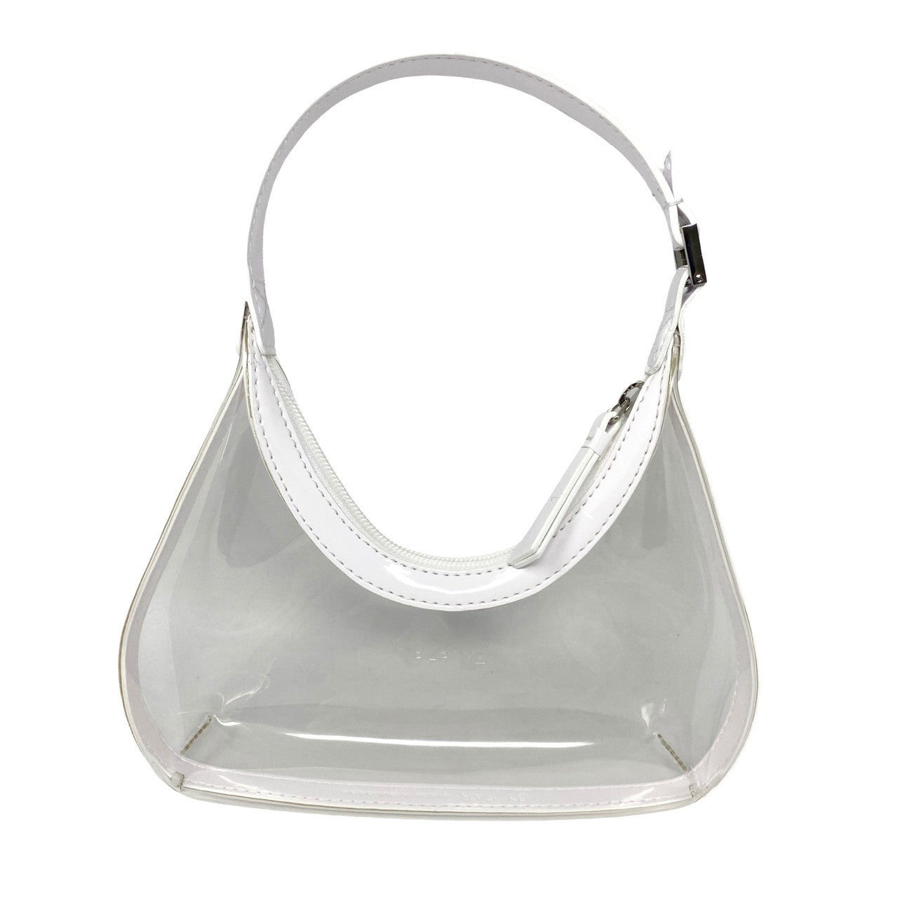 By Far Baby Amber Transparent White Purse-Back