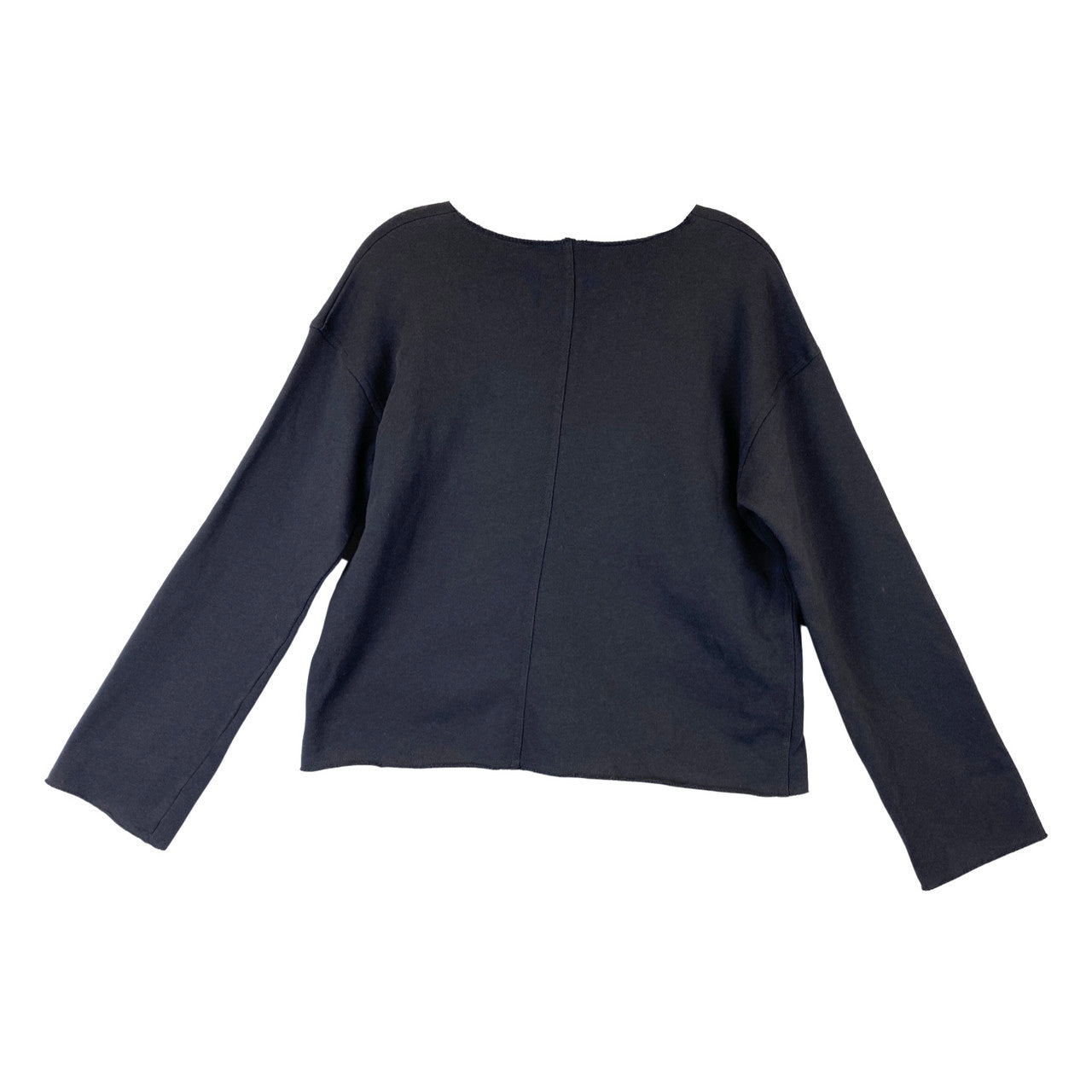 Something Navy Raw Edge Sweatshirt-Back