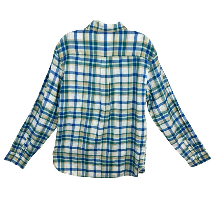 Surfside Supply Multicolor Herringbone Plaid Shirt-Back