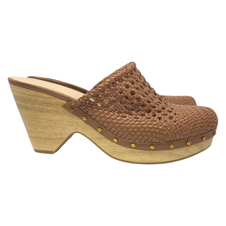 Veronica Beard Hardie Woven Leather Clogs-thumbnail