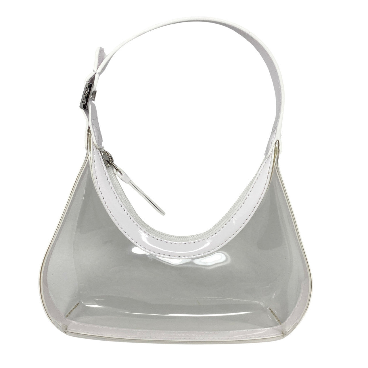 By Far Baby Amber Transparent White Purse-Thumbnail
