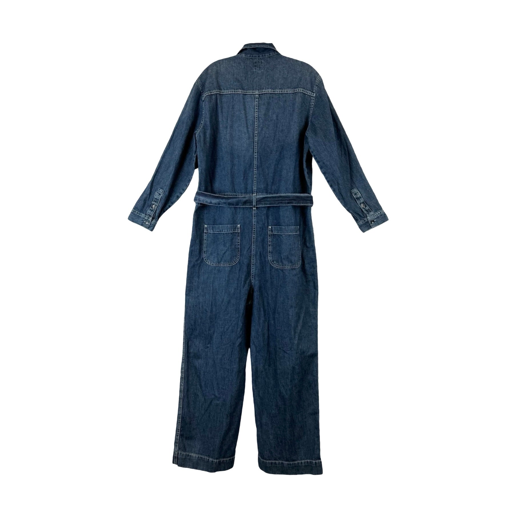 Gap Denim Self Tie Jumpsuit