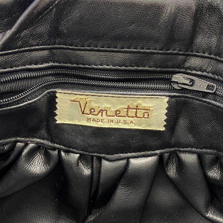 Vintage Venetto Quilted Leather Handbag-Label