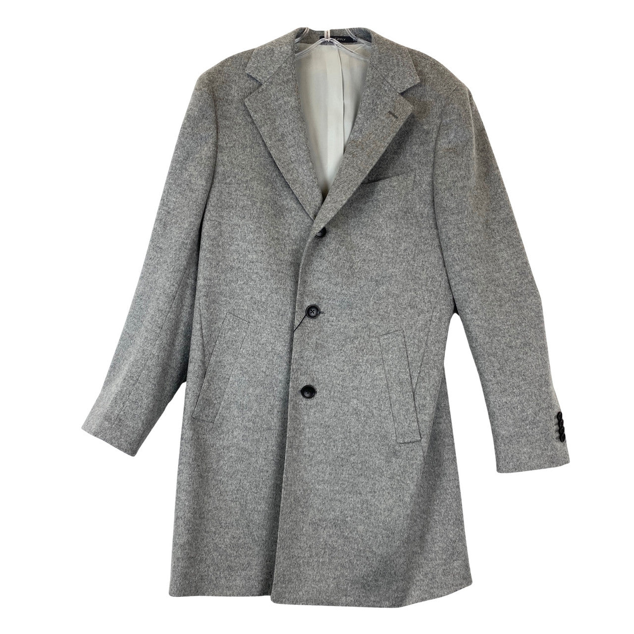 SuitSupply Light Gray Overcoat-Thumbnail