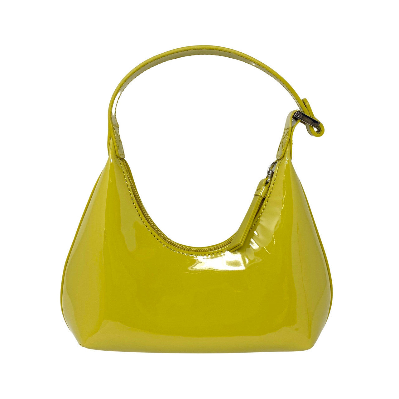 By Far Baby Amber Pear Patent Leather Purse-Back