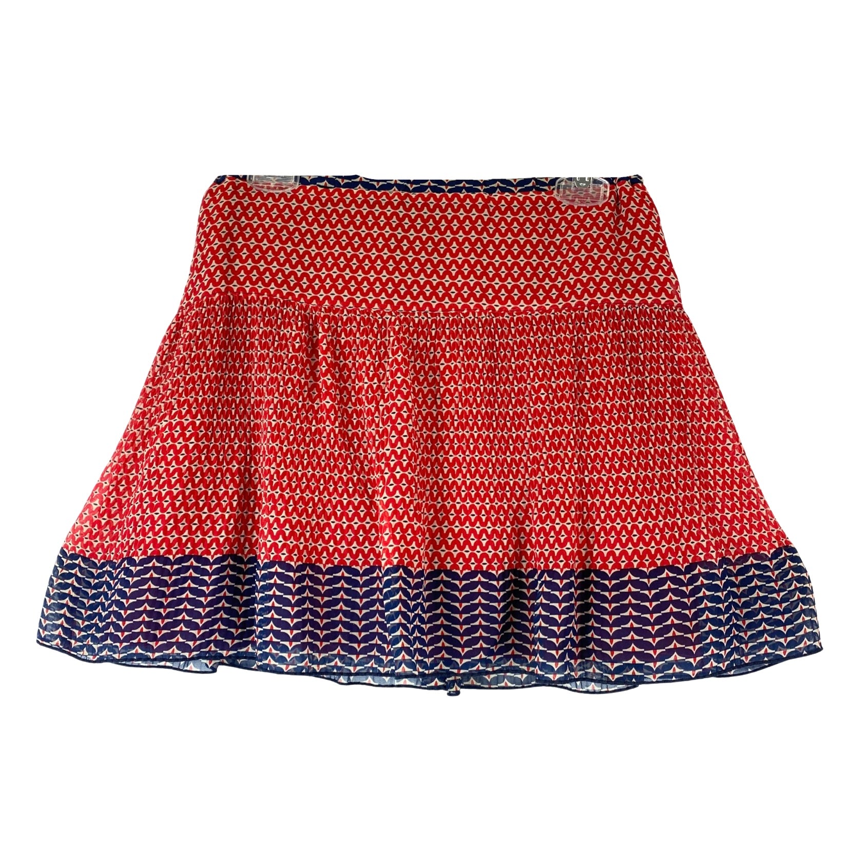 Anna Sui Silk Patterned Mini Skirt