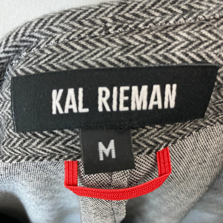 Kal Rieman Chevron Knit Raw Edge Blazer-Label