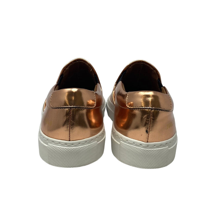 Woman by Common Projects Copper Metallic Slip On Sneakers-Back