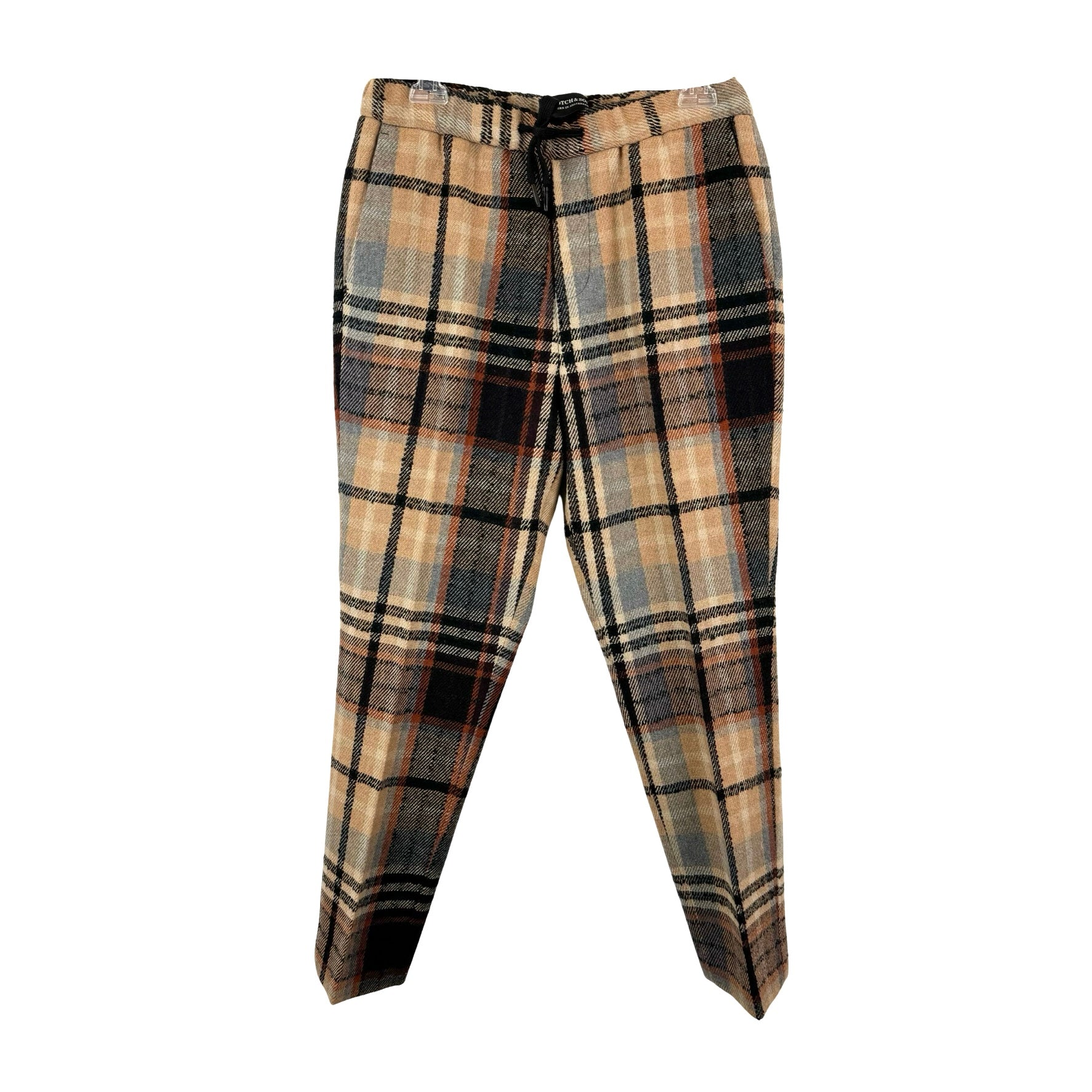 Scotch & Soda Plaid Drawstring Pants