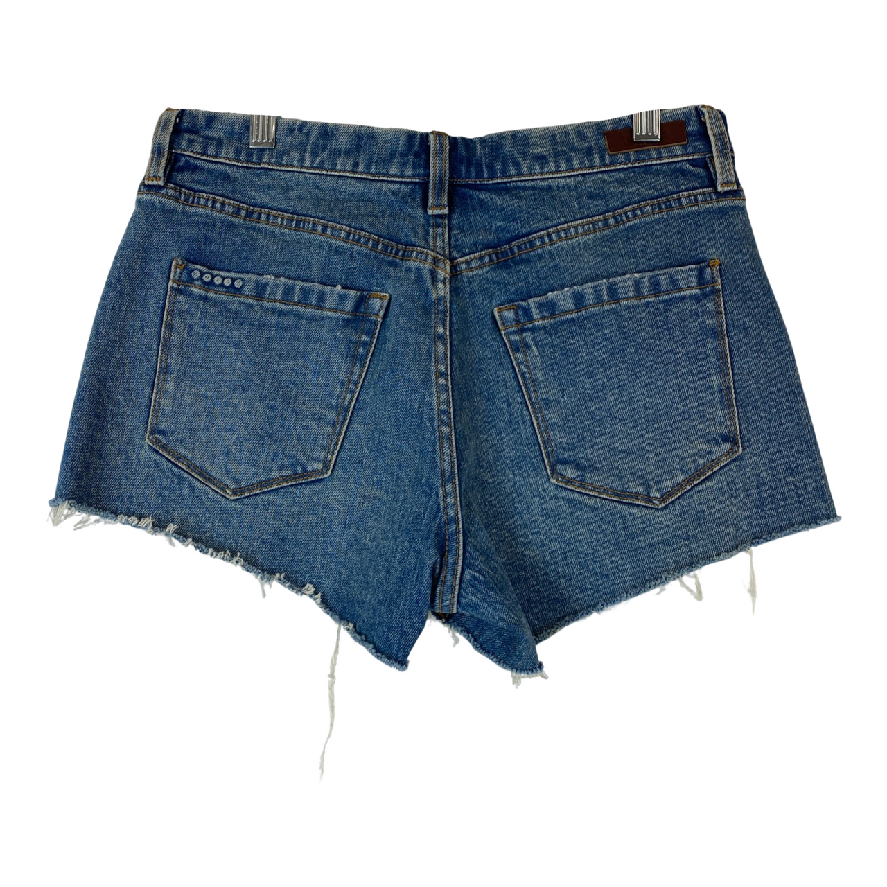 BLANKNYC Exposed Button Fly Denim Cut-Off Short-Back