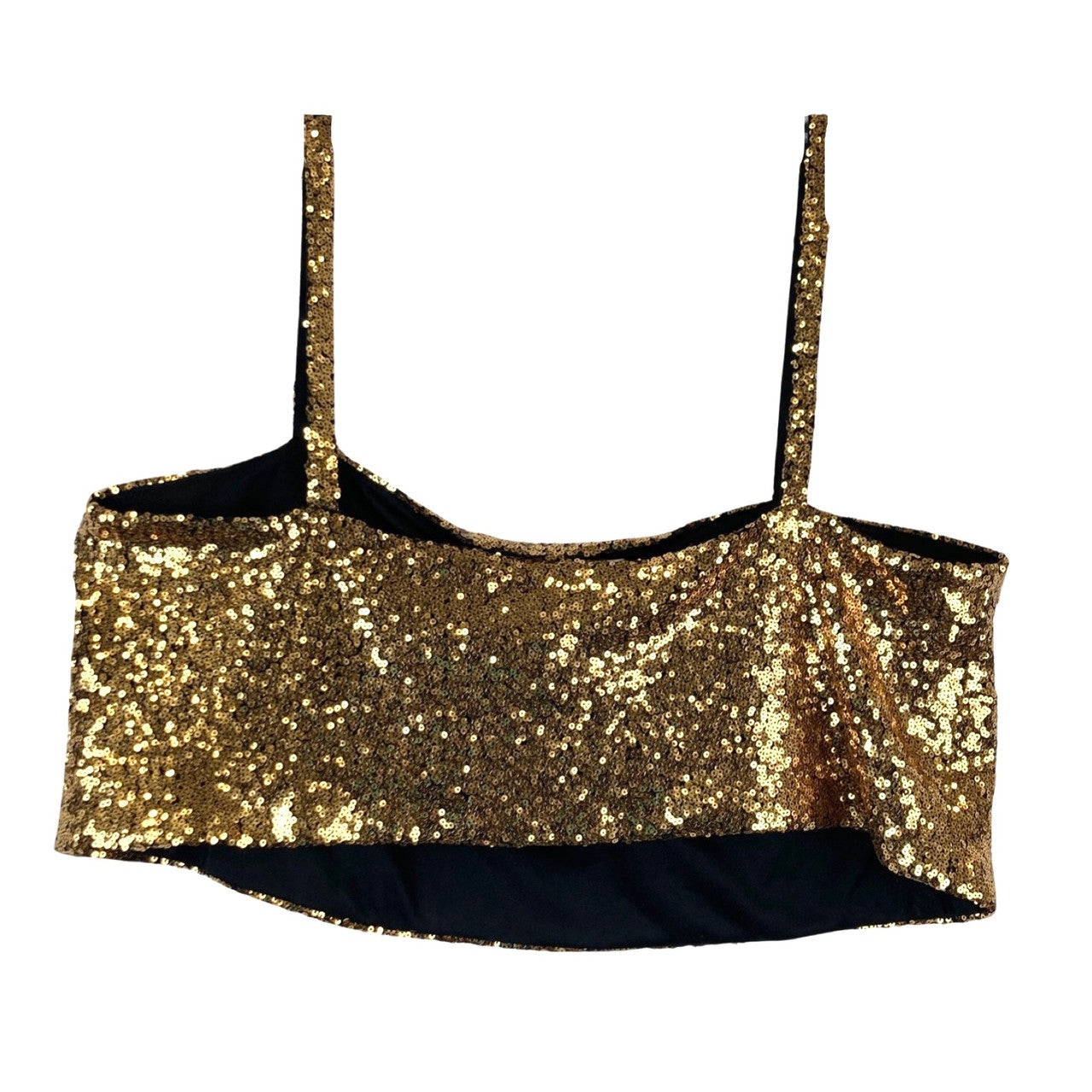 Eloquii Sequin Crop Top-Back