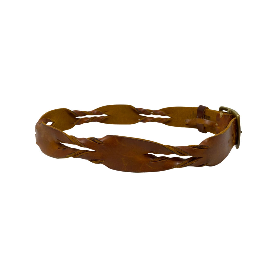 Vintage GAP Braided Leather Belt-Side