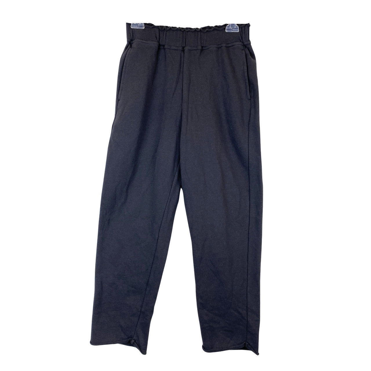 Something Navy Raw Edge Sweatpants-Black front