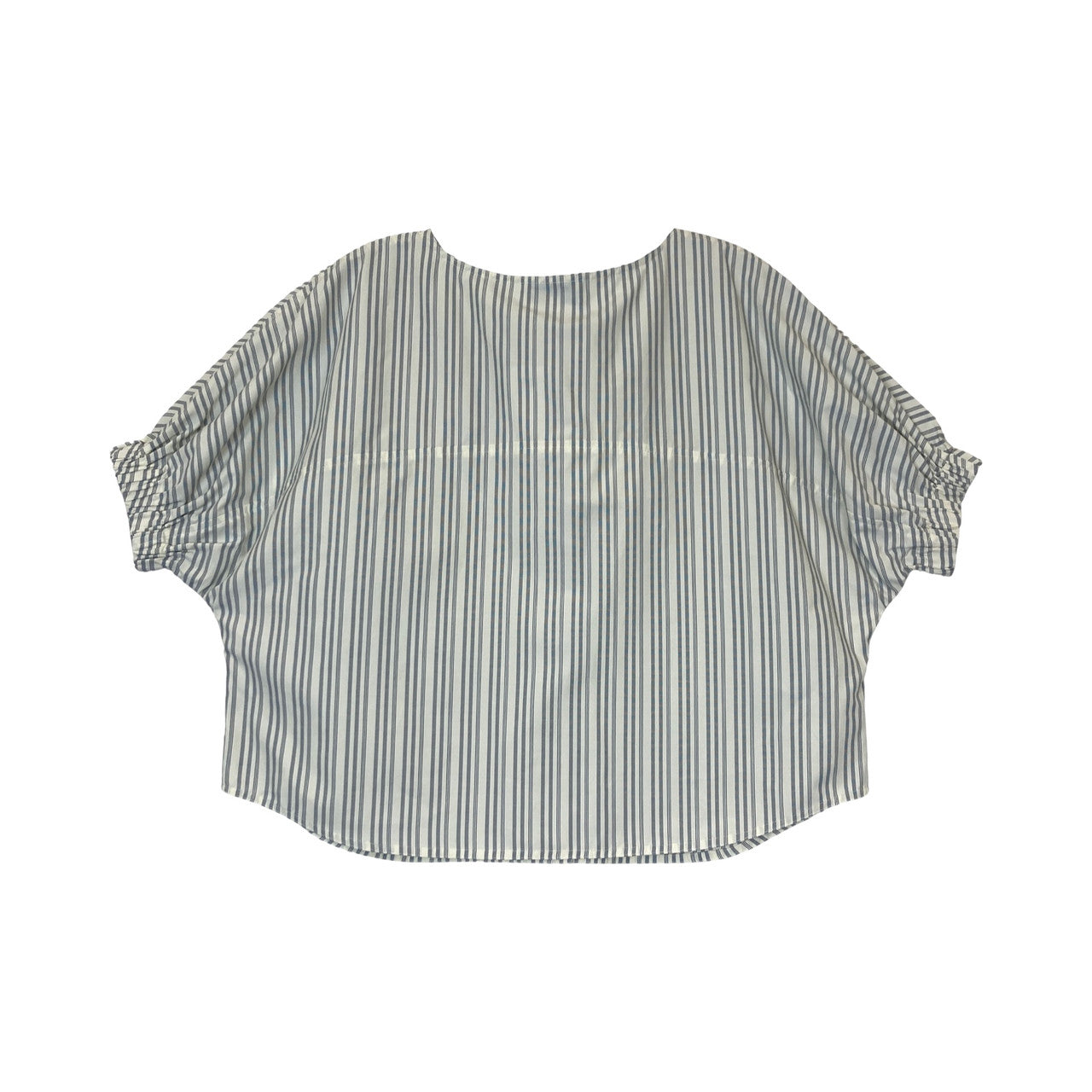 Something Navy Striped Boxy Fit Top-back