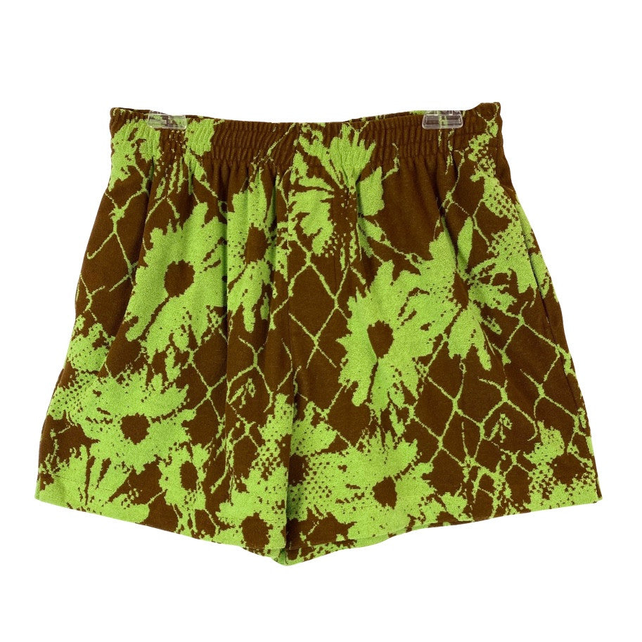 Urban Outfitters Terry Floral Intarsia Shorts-Thumbnail