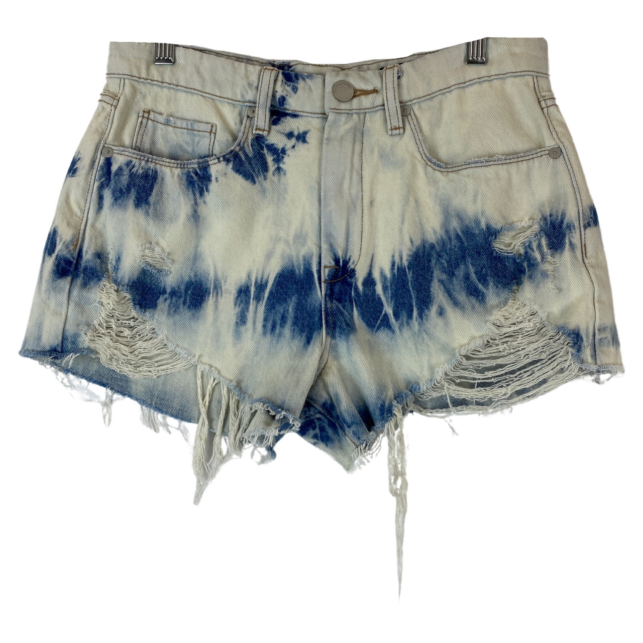 BLANKNYC Barrow Tie-Dye Distressed Denim Short-Thumbnail