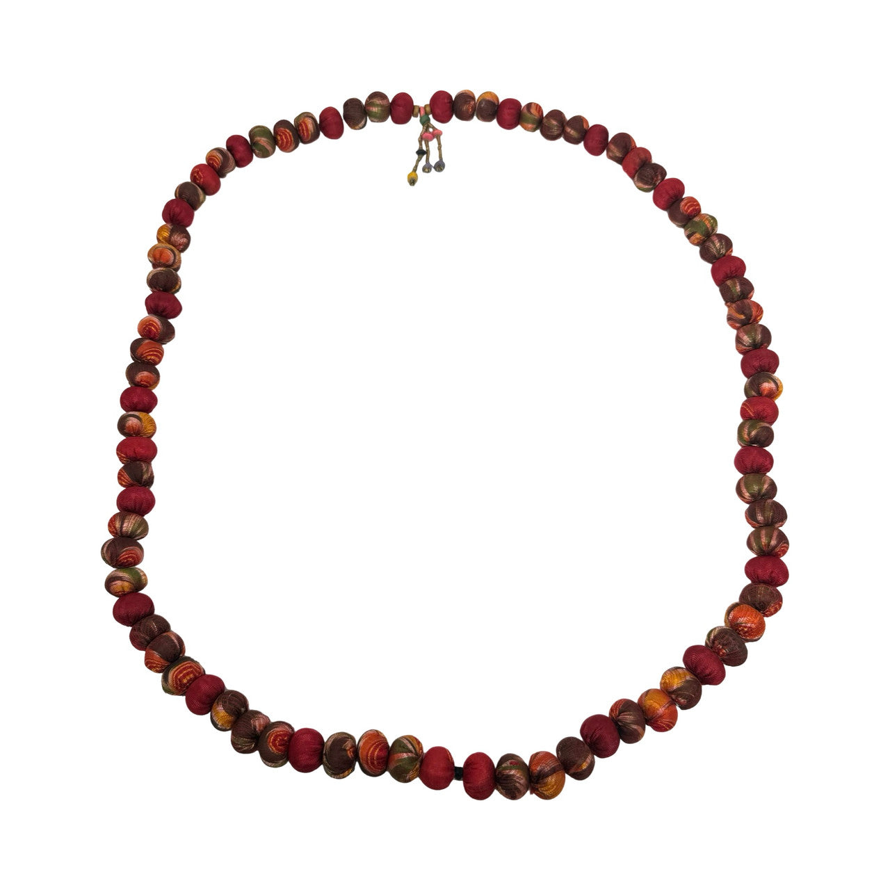 Long Patterned Bead Necklace-Thumbnail